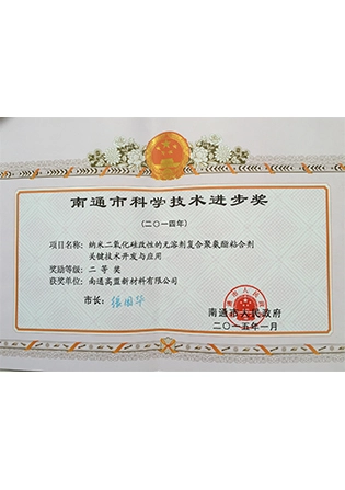 nantong science and technology progress award